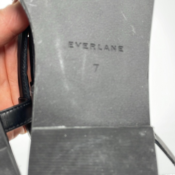 NEW Everlane Black Leather Endless Summer Ankle Strap Sandal in Size 7 - Picture 15 of 16